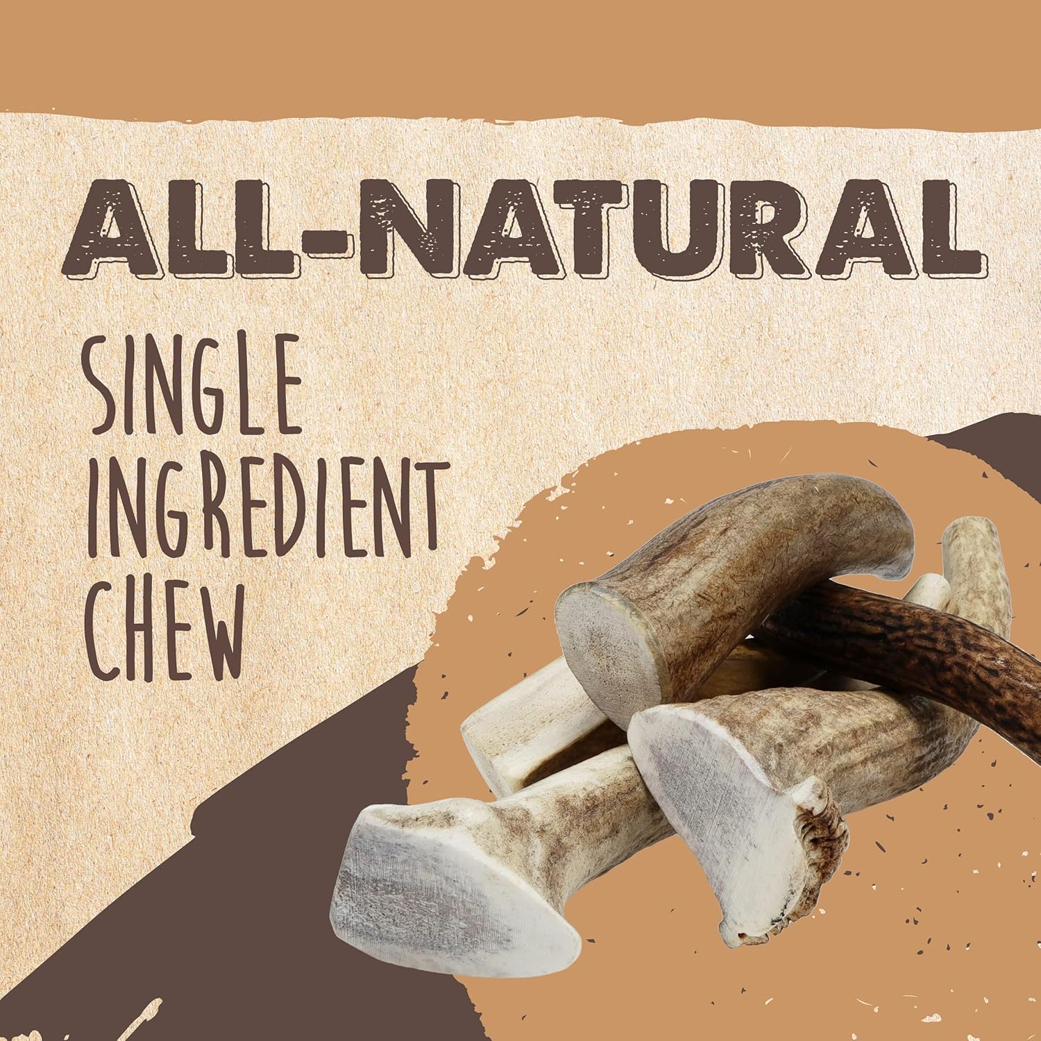 Mighty Paw Split Elk Antlers for Dogs (Sourced in The USA) | 2 Whole Monster 8"+ Long Lasting Bones for Aggressive Chewers - Naturally Shed Split Deer Antler for Dogs - Low Odor Chews (Pack of 2)