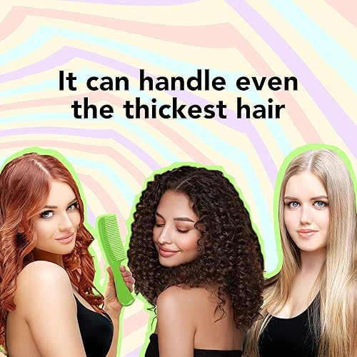 Miniatura 8 de Allegro Combs 1003 - Peine para el cabello con dientes anchos, peine de ducha para cabello rizado, desenredante húmedo o seco, peines para mujer,