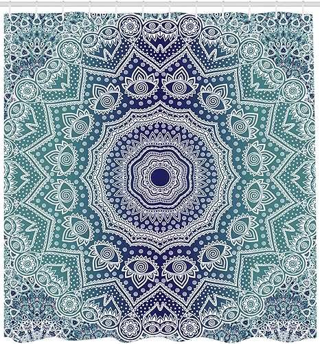 Vista 178 de Ambesonne, cortina de ducha cuatro estaciones