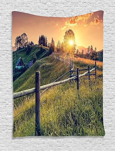 Miniatura 72 de Ambesonne Tapiz vintage, detalles de relojes mecánicos, diseño steampunk, diseño steampunk, para colgar en la pared para dormitorio, sala de estar,