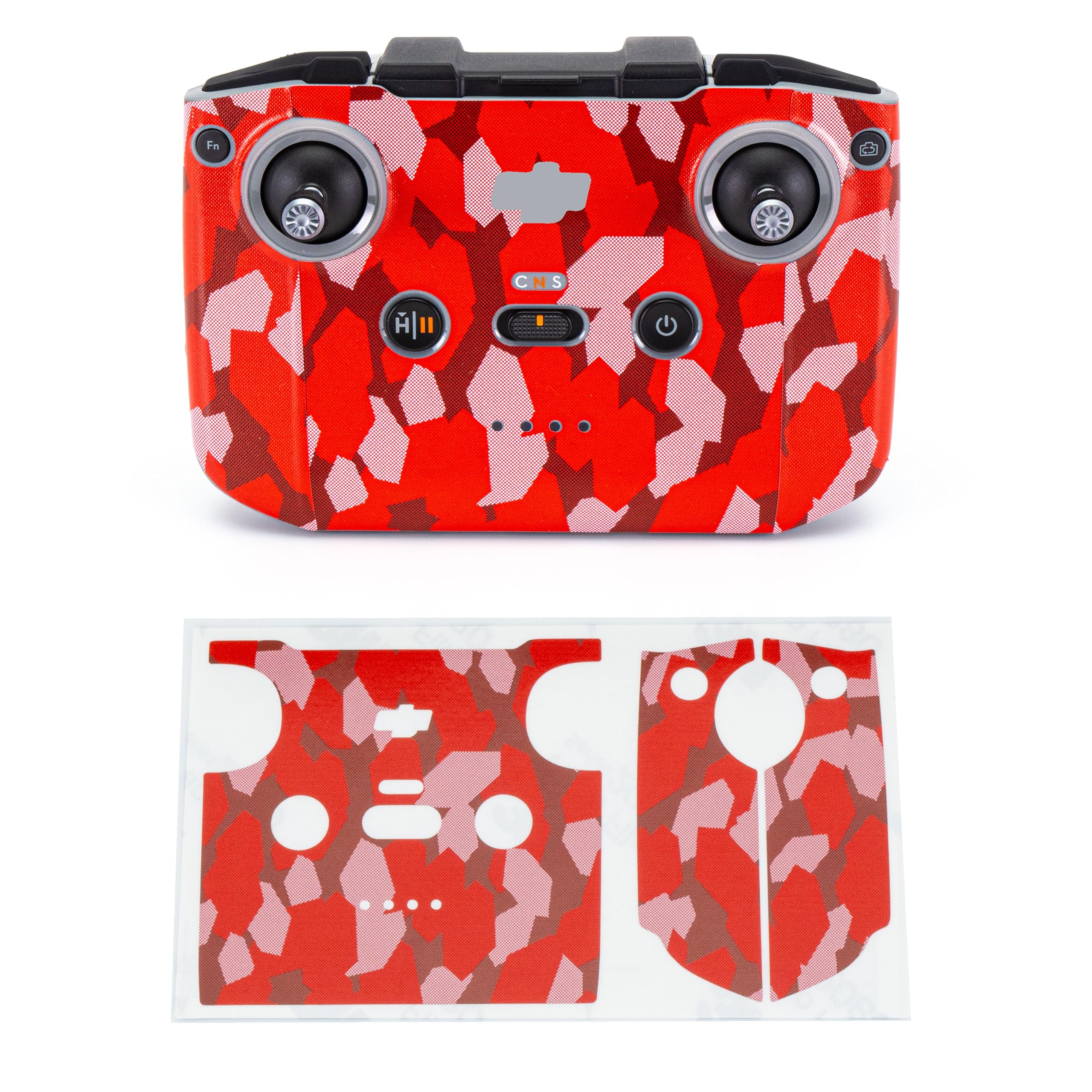 WRAPGRADE Skin Stickers Compatible with DJI RC-N2/N3 (Super RED DOT CAMO)