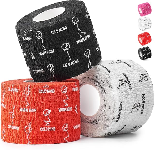 WARM BODY COLD MIND 4.7 cm Premium Lifting Thumb Tape for Weightlifting - Hook Grip for Powerlifting, Strength/Crossfit Training, Deadlift, Weight Lifting, Athletic Finger Wrap