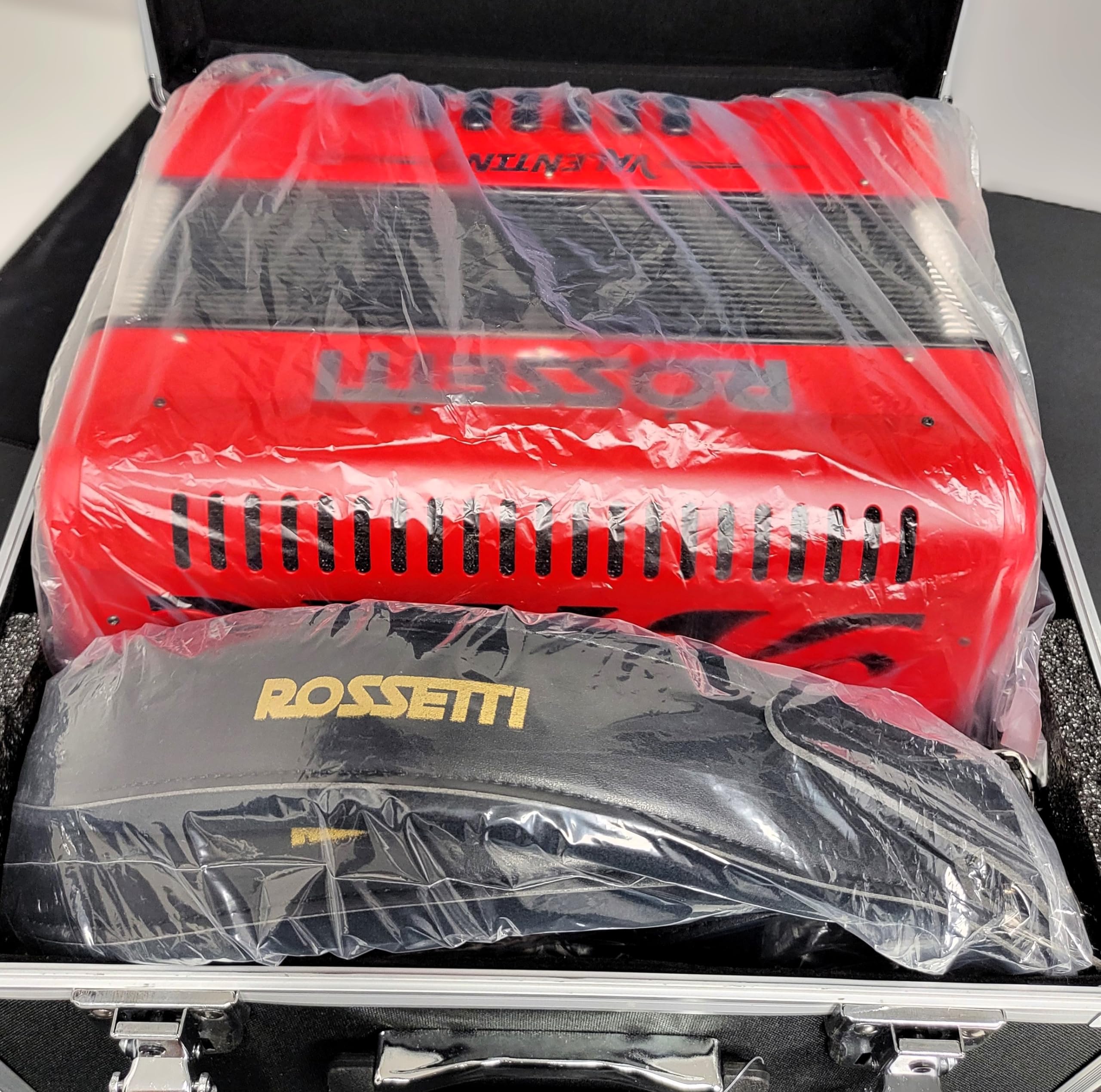 Fisarmonica Diatonica Rossetti VALENTINO Rossa 31 Tasti + Custodia E Bretelle