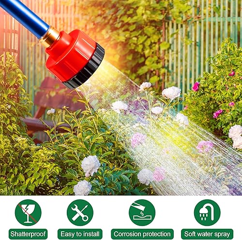 Miniatura 5 de Dreyoo Boquilla de riego de jardinería de 2000 agujeros para jardín al aire libre, rociador de ducha de jardín de 11 Gpm compatible con boquilla de