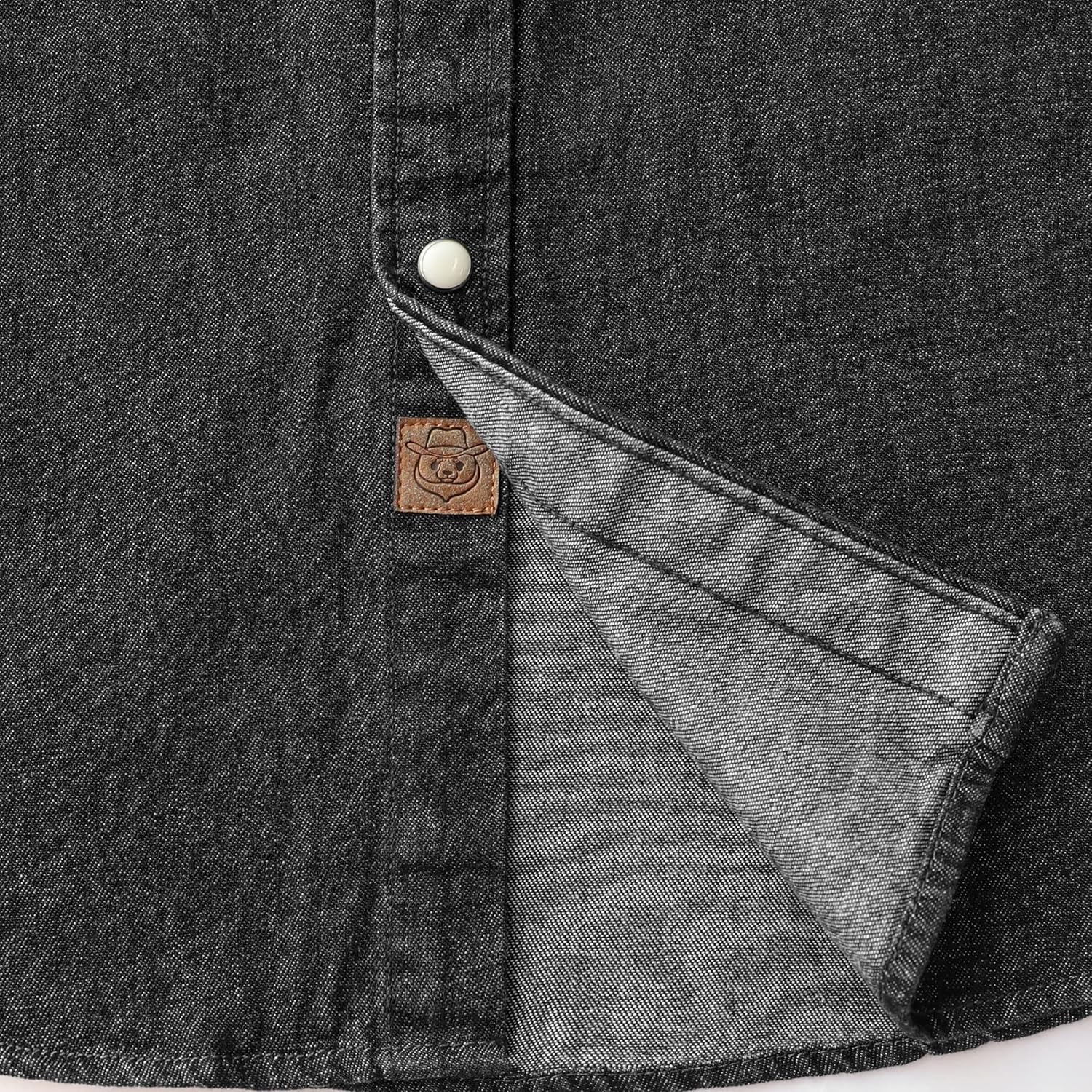 Dubinik® Mens Button Up Shirts Long Sleeve Casual Button Down Work Shirt Men Two Pocket Cotton with Comfortable - Image 5