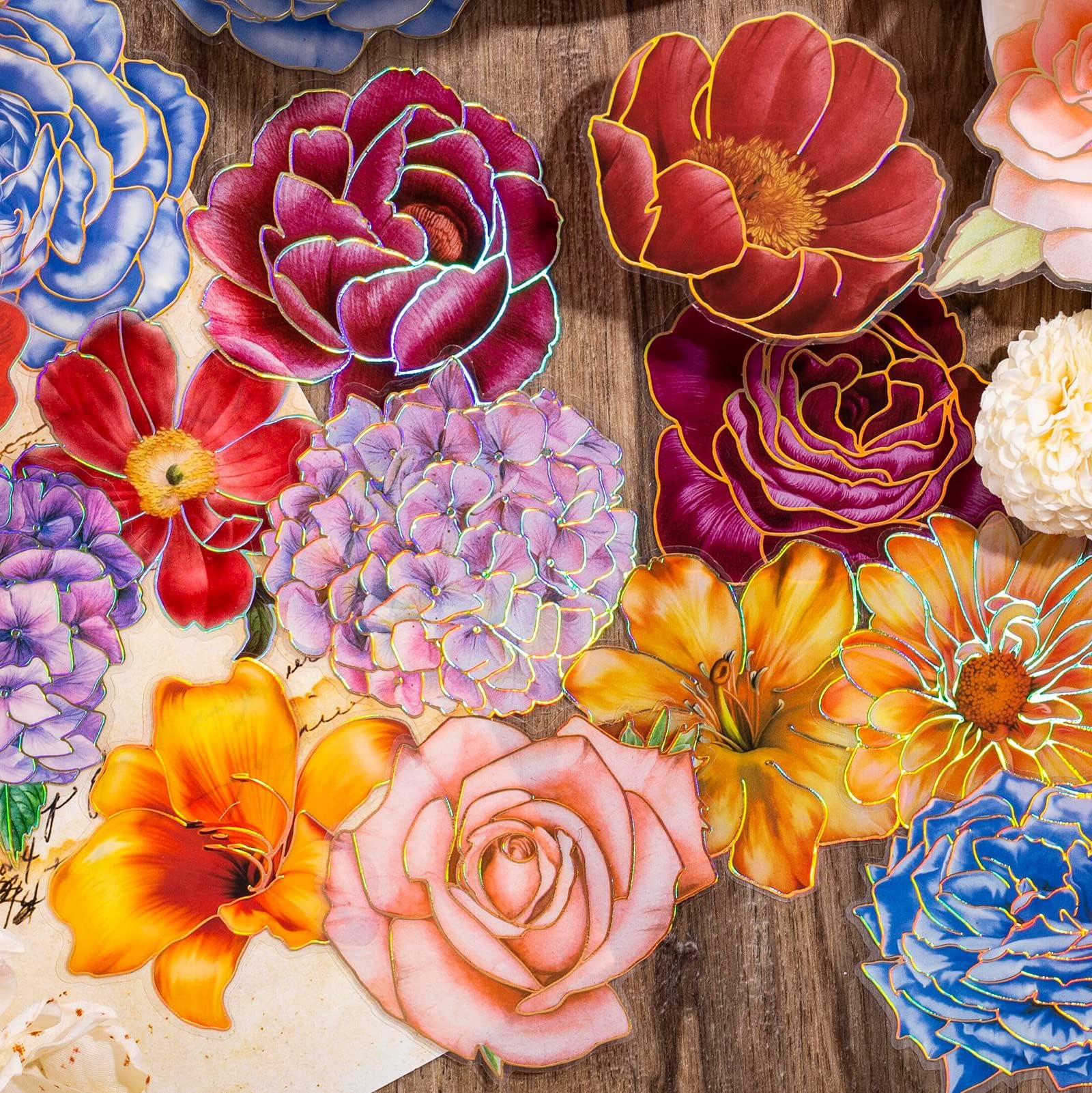 Shiny Flower Sticker