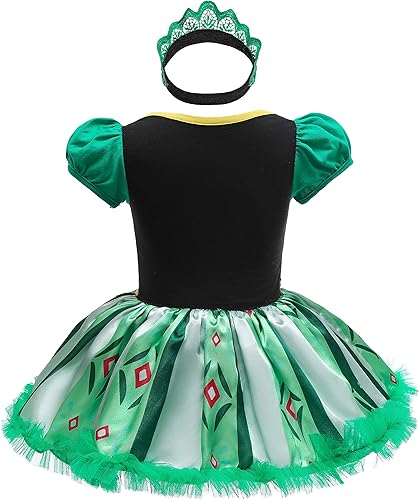 Miniatura 32 de Dressy Daisy Disfraz de princesa para bebé, disfraz de tutú de tul para cumpleaños, Halloween, traje con diadema Estilo I