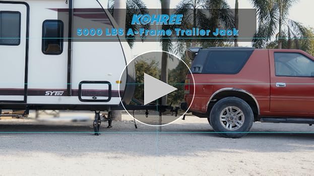 Aazon.co: Kohree 5000 Lbs A-Frae Trailer Jack Heavy Duty, 20-24V