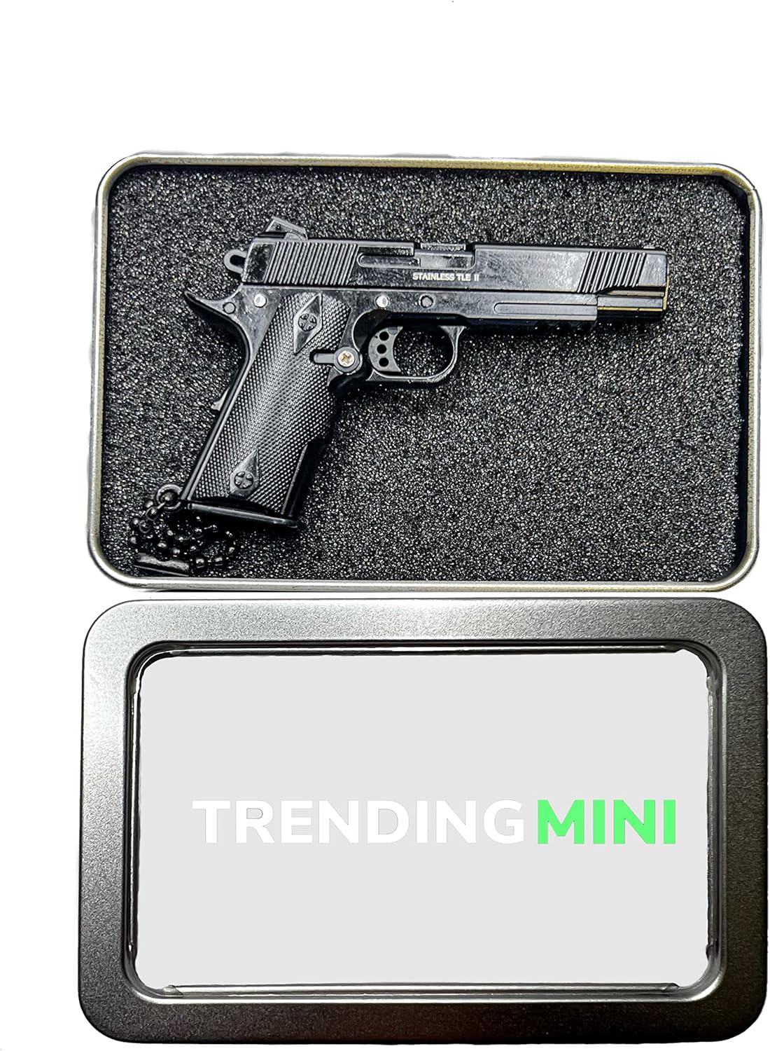 Miniatura 2 de Mini llavero oficial de pistola con pistola MODELO BULLET 1911, llavero de pistola 1911, pistola llavero, llavero mini pistola con balas