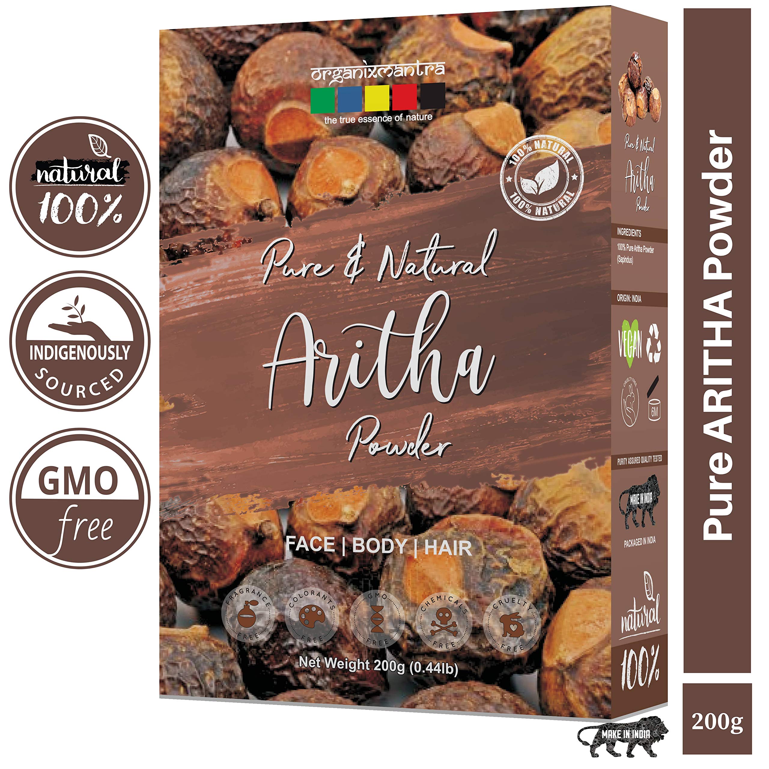 Organix Mantra Aritha Powder for hair growth and conditioning 200 Grams