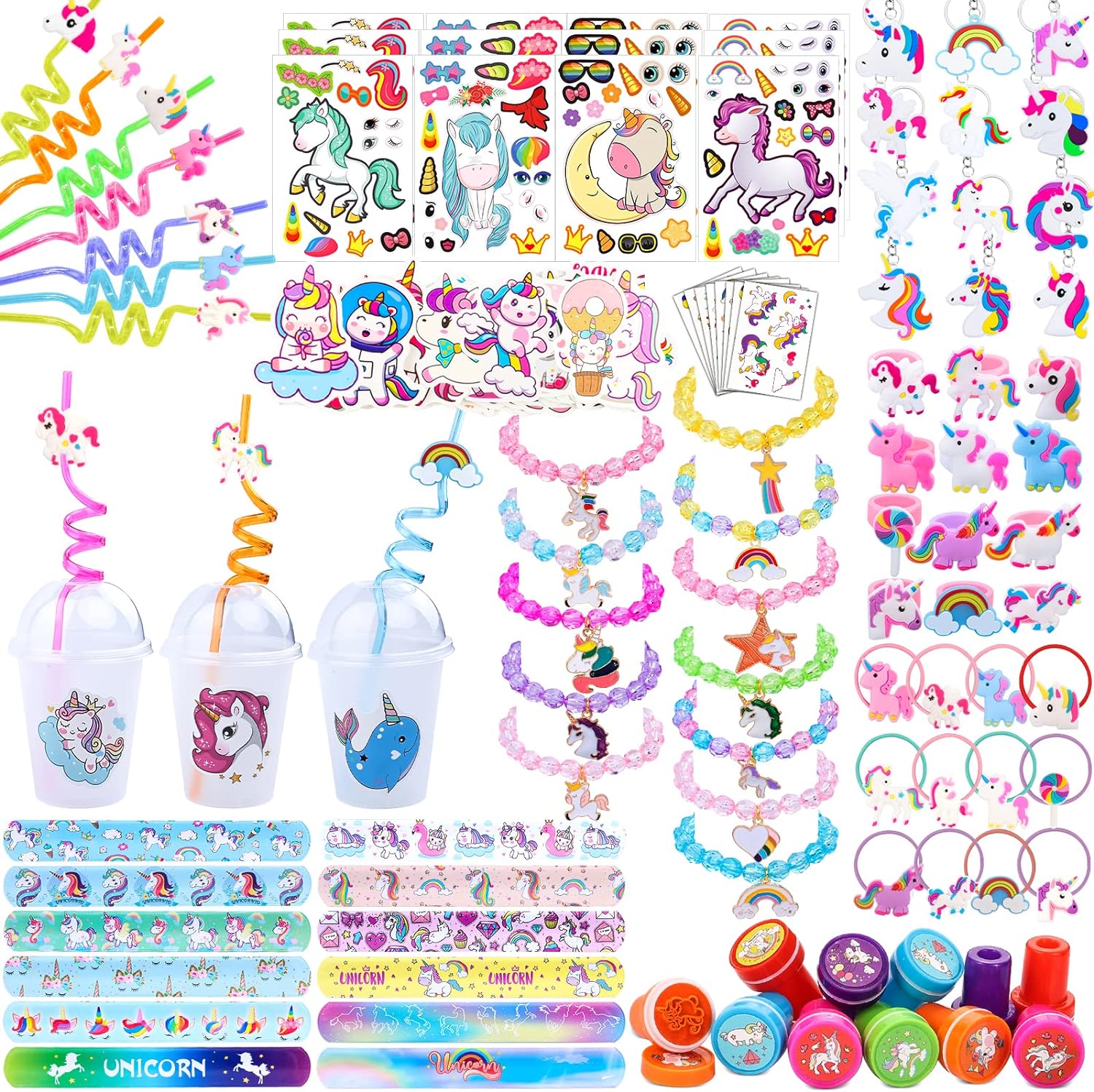 220Pcs Unicorn party favors, Unicorn party supplies for