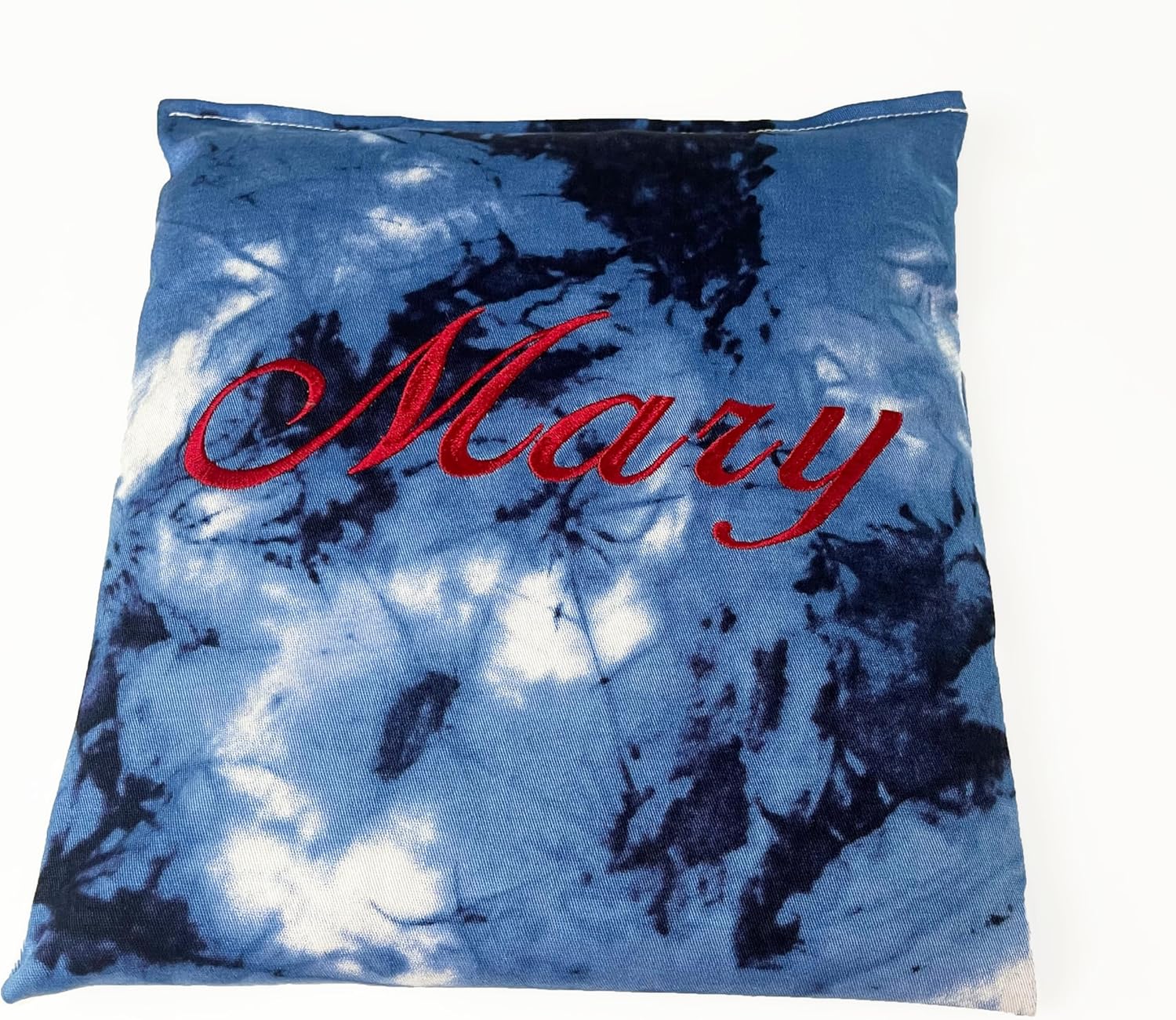 Liberty21 Heating Pad Corn Filled, Monogrammed, Personalized Custom Embroidered. Natural Heat Therapy for Lower Back, Neck, Shoulders, Cramps. Pain and Stress Relief Heated Wrap (Ocean Blue)