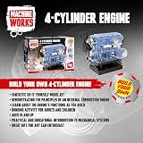 Machine Works 4-Cylinder Engine Kit - Build Your Own Combustion Model, 10+ - 2