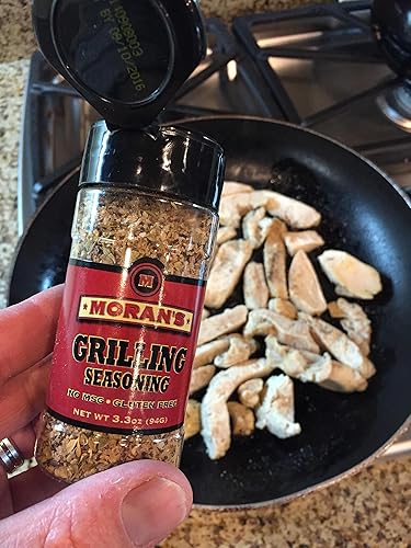 Moran's Grilling Seasoning 9 3.2oz pack. Todo natural, sin MSG, sin gluten.