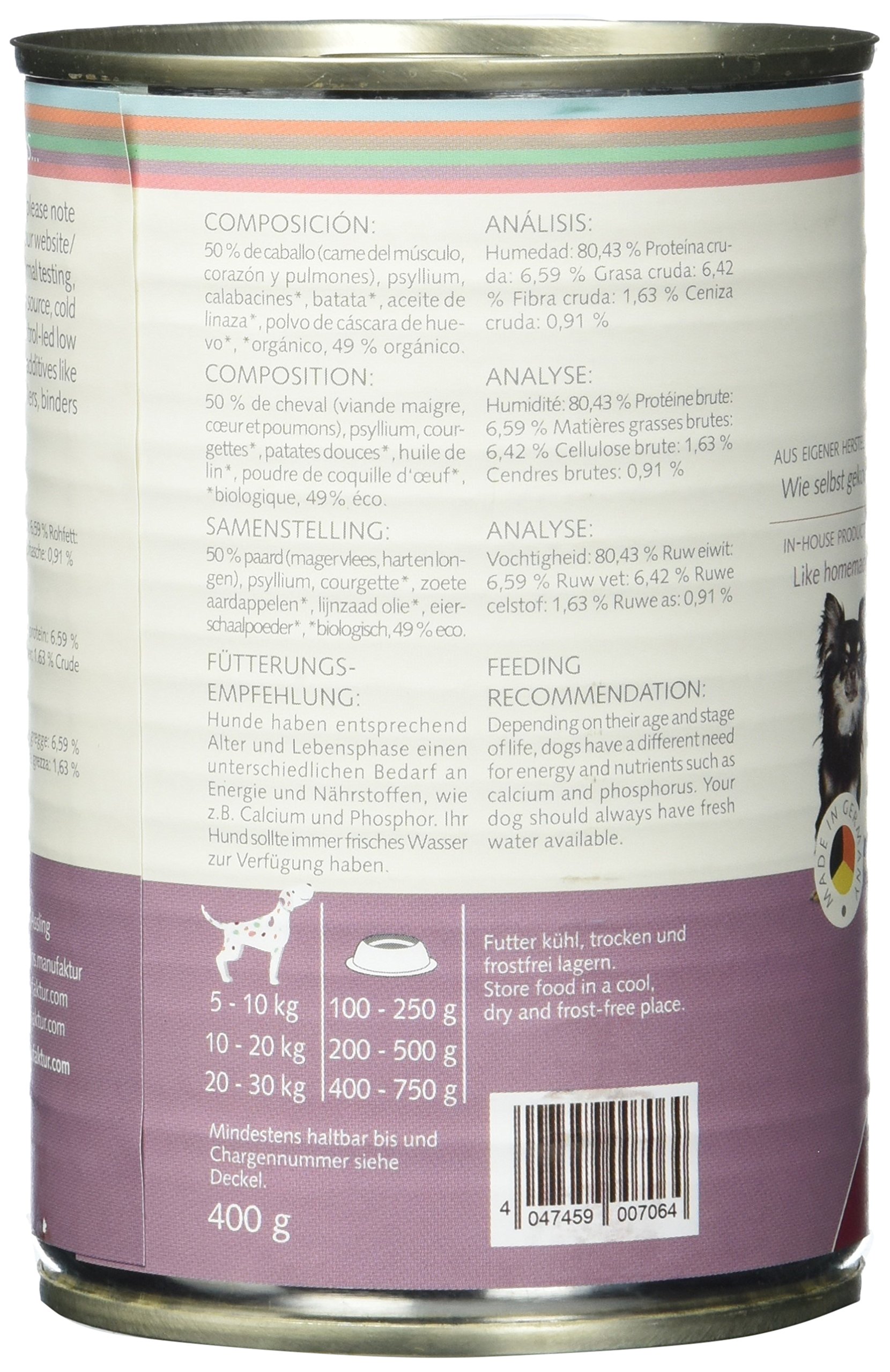 Herrmanns Pferd mit Süsskartoffel und Zucchini, 12er Pack (12 x 400 g)