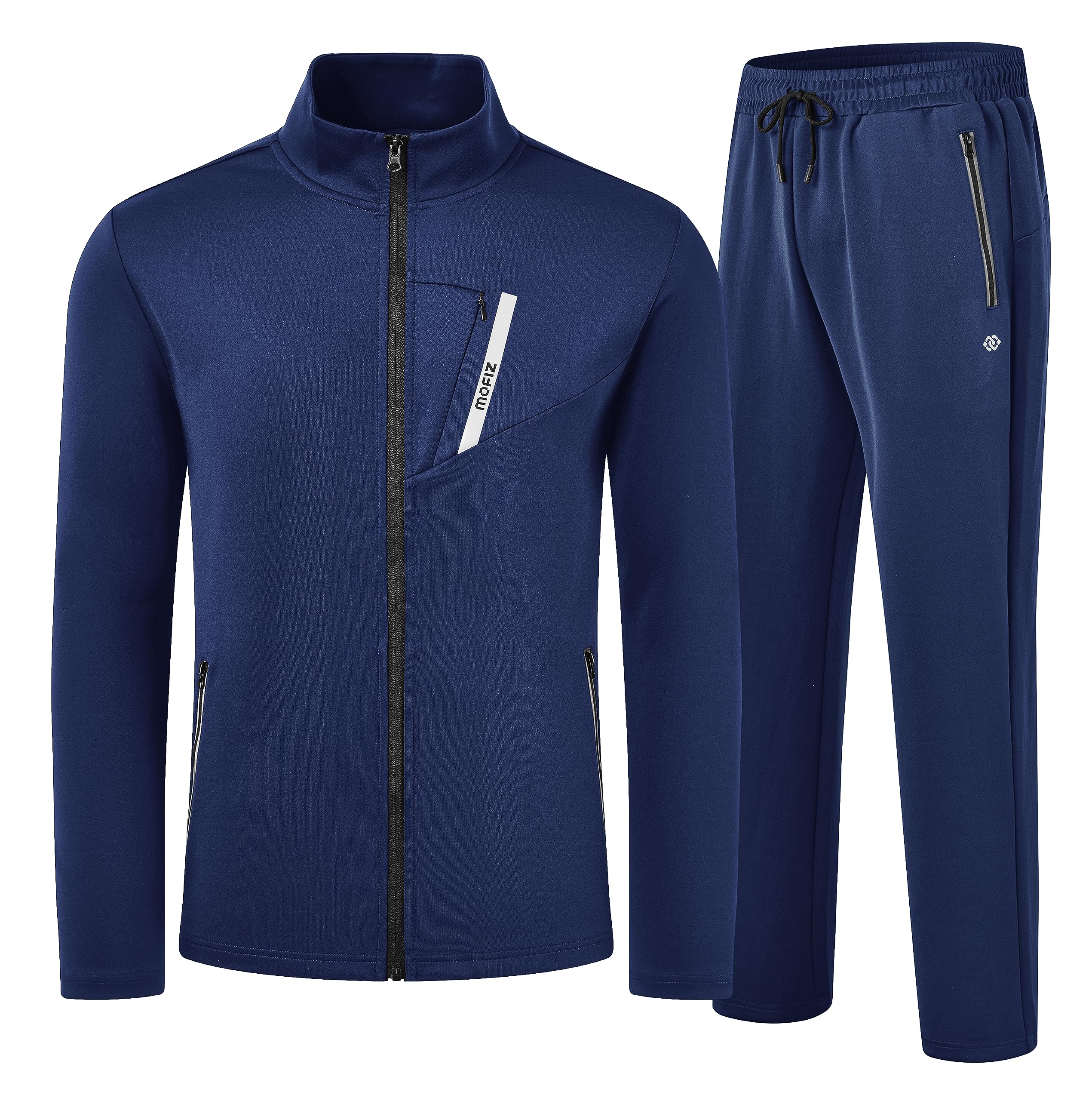 Tute da Ginnastica Uomo Maniche Lunghe Giacca invernale con cerniera Sports Jogging Pantaloni Leggero Sportiva Set