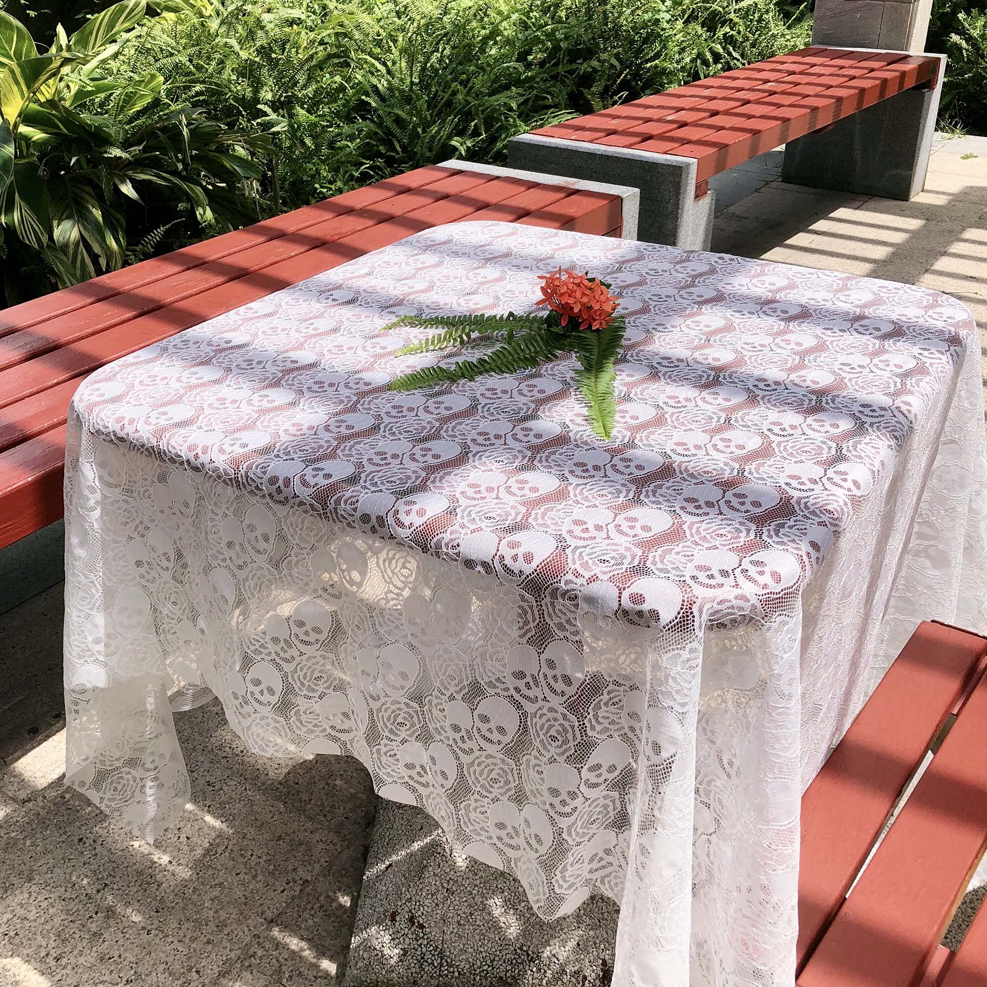 Amazon.com: White Skull Lace Fabric, 60 * 36 inches Solid