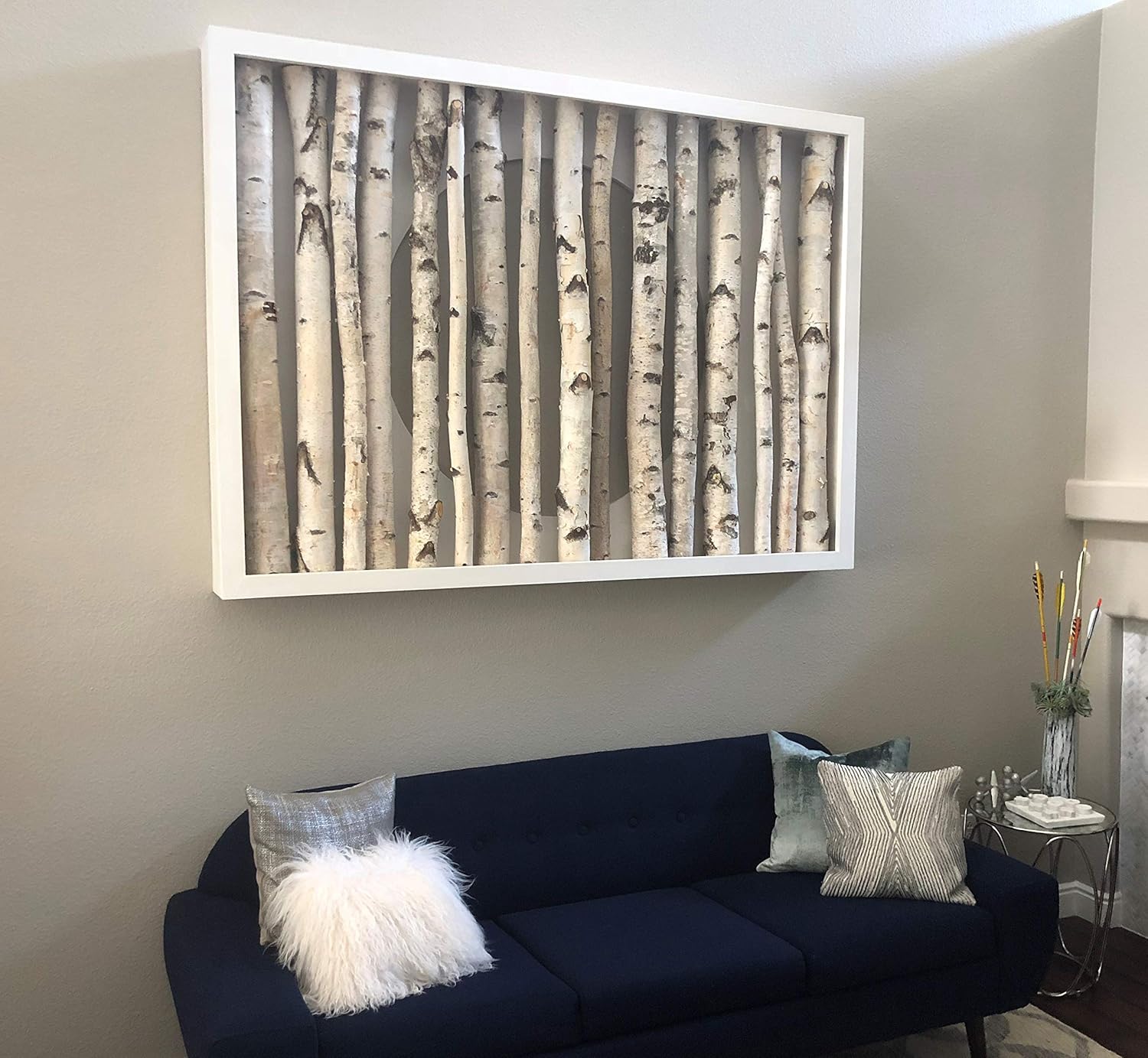 Wilson White Birch Poles, Natural, Kiln Dried, Home Decor Birch (3, 8' Long x 1.5-2.5" Diameter)