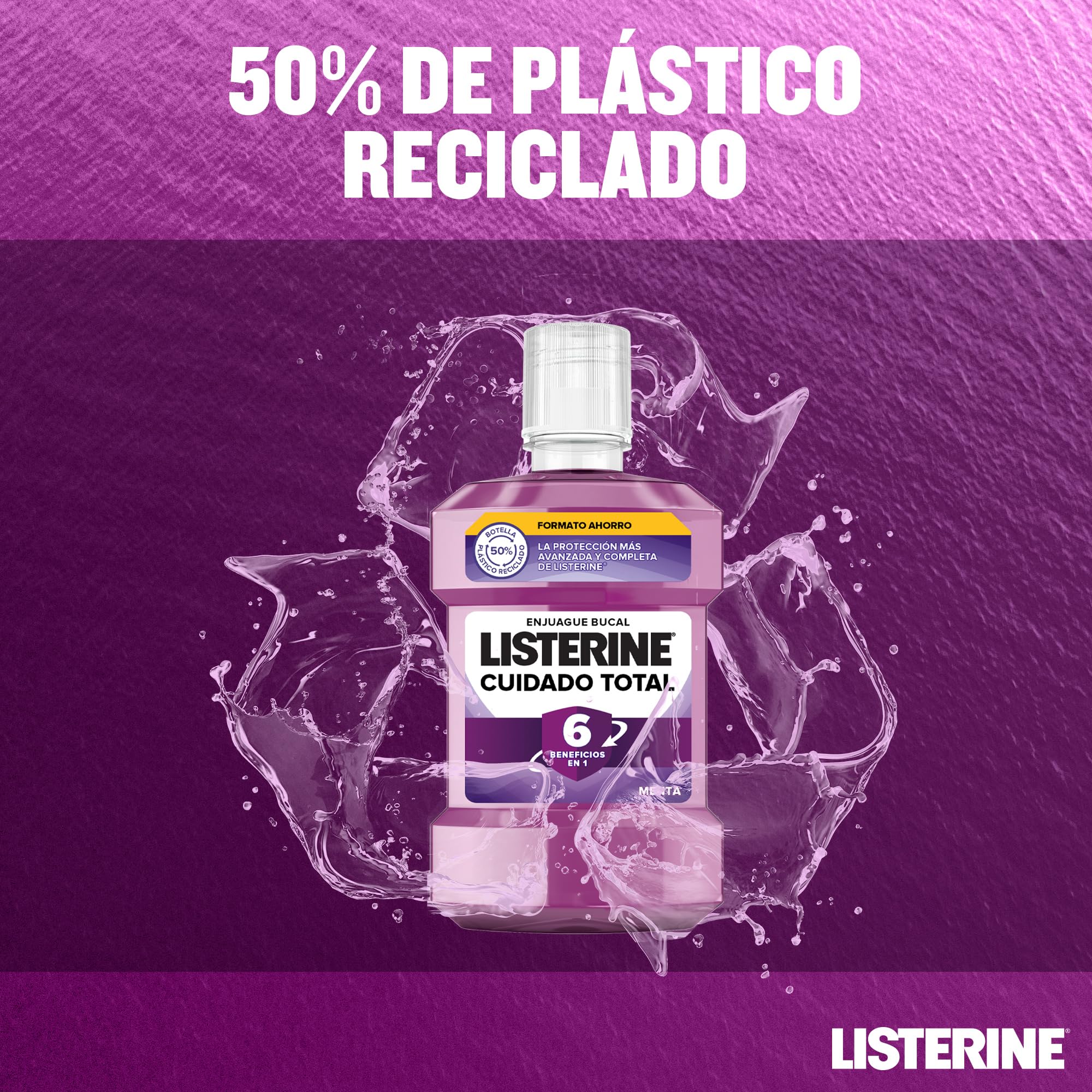 Listerine Enjuague Bucal Cuidado Total, 1000ml x 2 — view 6