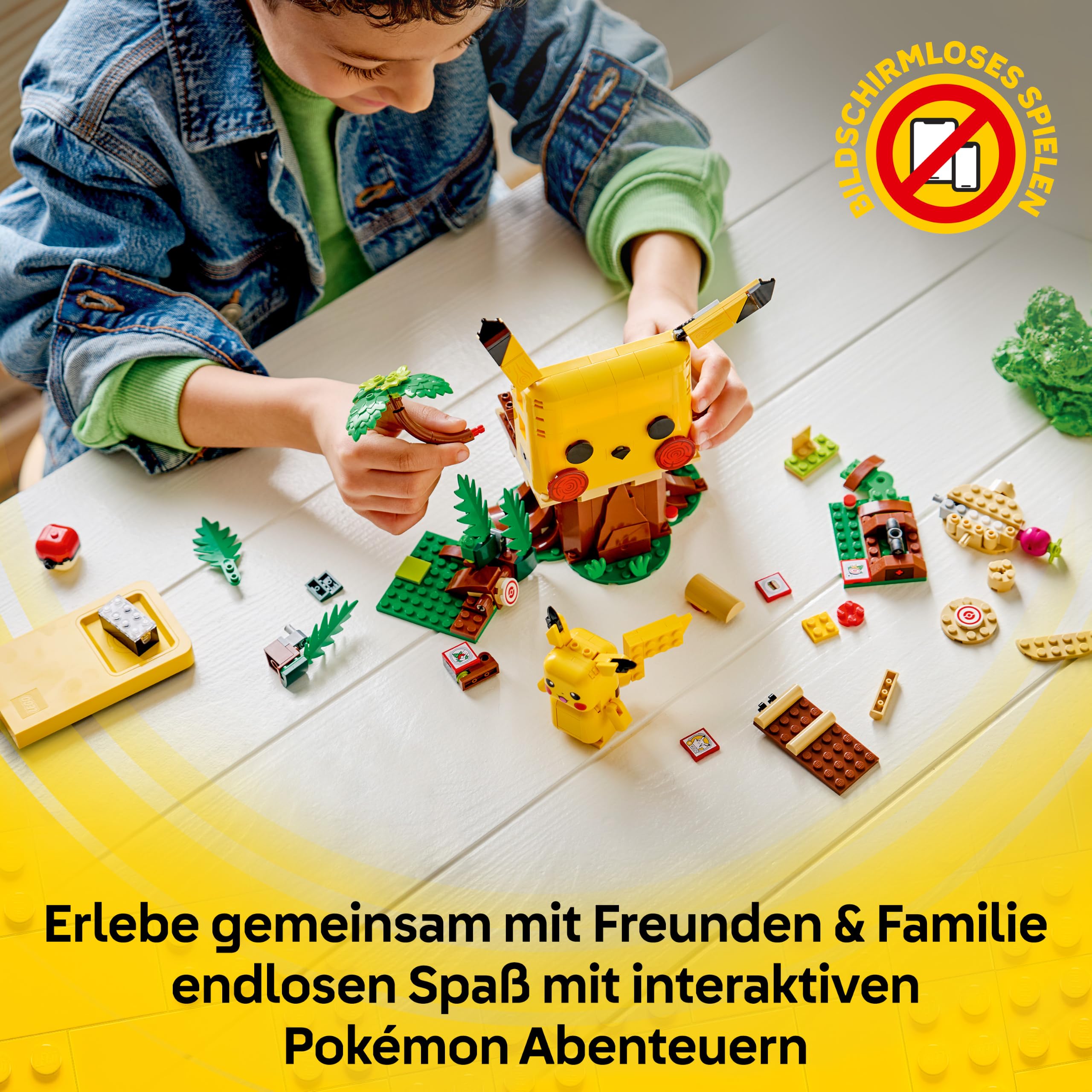 LEGO Pokémon SMART Play: Trainingshaus mit Pikachu - interaktives All-in-1 Spielset mit SMART Brick, 4 Tags, Figur und Ladegerät - Geschenkidee für Kinder ab 6 Jahren - 72164