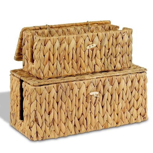 efluky 2 Pack Water Hyacinth Floor product photo (Desk & Drawer Organizers) — ScooterReviewPro review