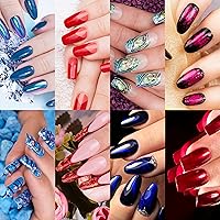 Vista 7 de 200 formas de uñas largas profesionales para uñas acrílicas, uñas de poligel, formas de extensión de uñas gruesas para puntas de arte de uñas