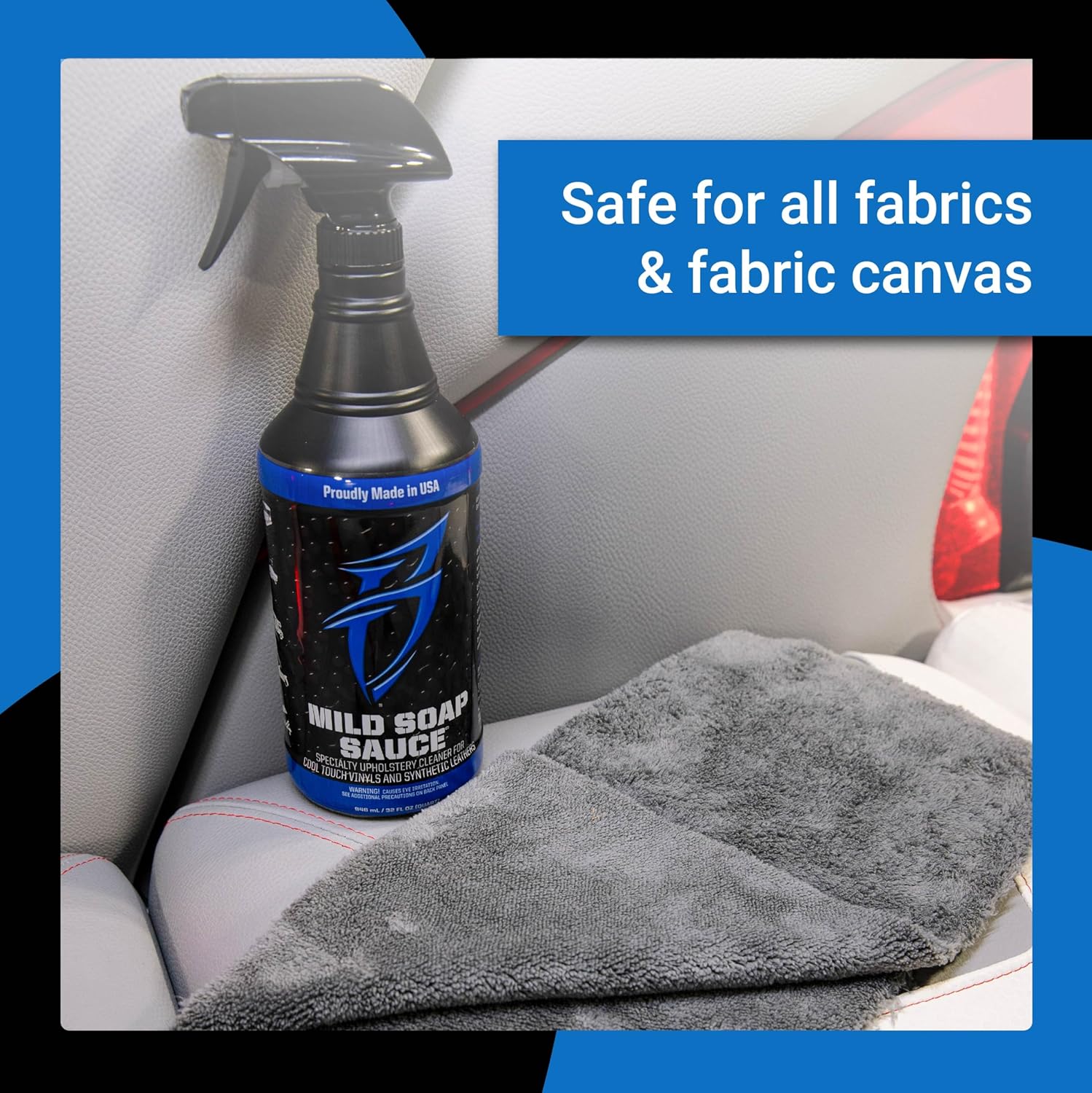 Bling Sauce Mild Soap Sauce Premium Upholstery and Vinly Cleaner with UV Inhibitors, for Boats, Cars, RVs, 32 oz