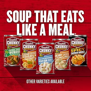 Amazon.com : Campbell's Chunky Soup, Hearty Bean Soup With
