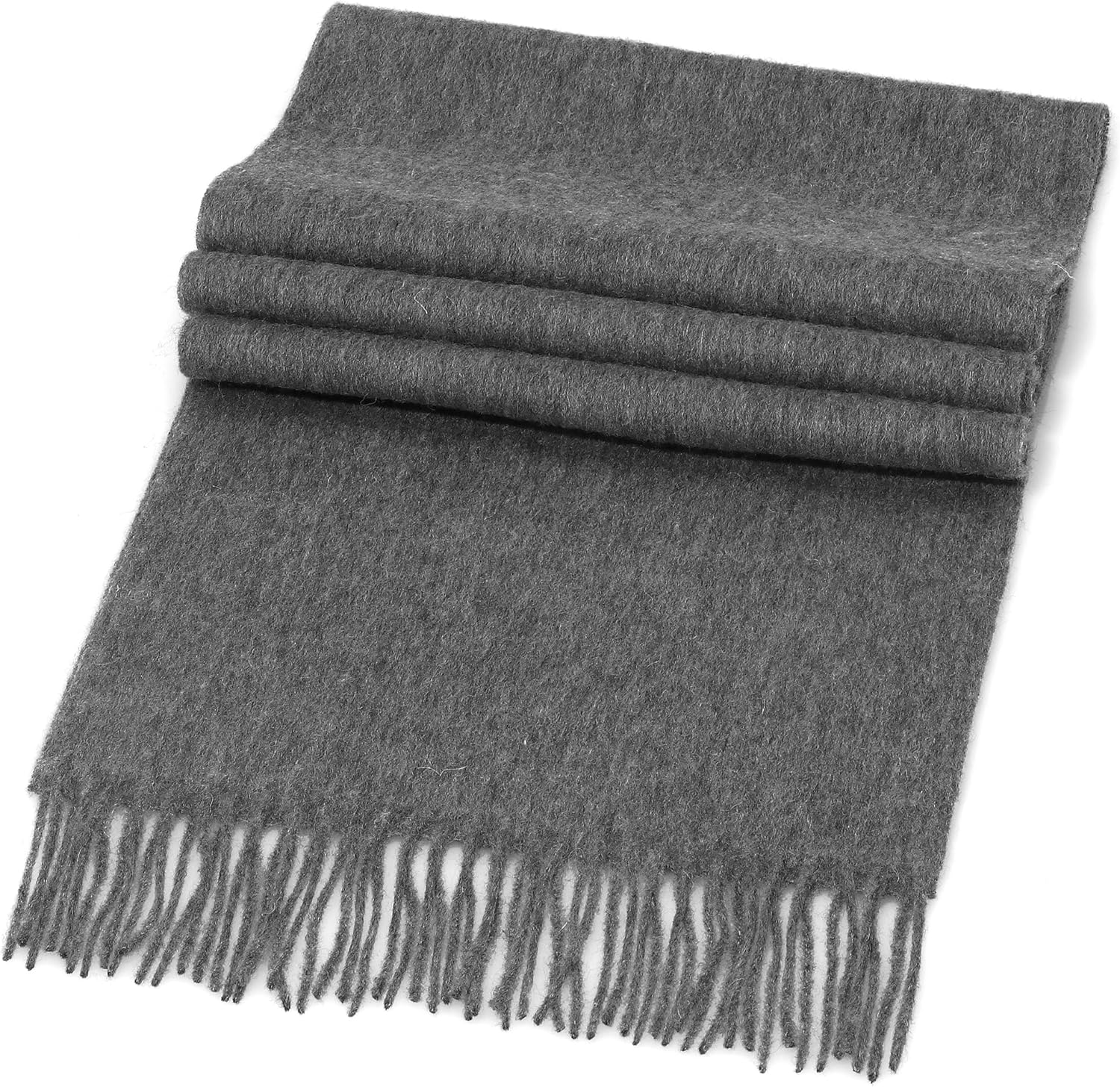AMERICHAMP Men and Women Scarf Lambs Wool Cashmere Blend Midweight Cozy Soft Feel Winter