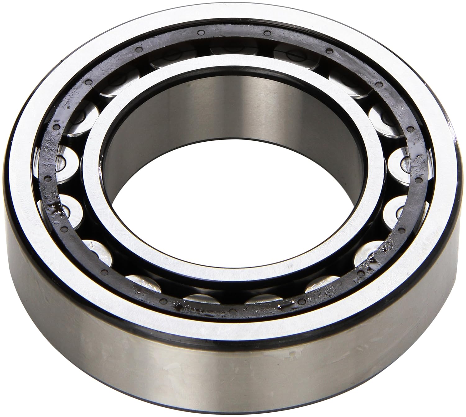 SKF NJ 2205 ECP Cylindrical Roller Bearing, Single Row, Removable Inner Ring, Flanged, Straight Bore, High Capacity, Normal Clearance, Polyamide/Nylon Cage, Metric, 25mm Bore, 52mm OD, 18mm Width