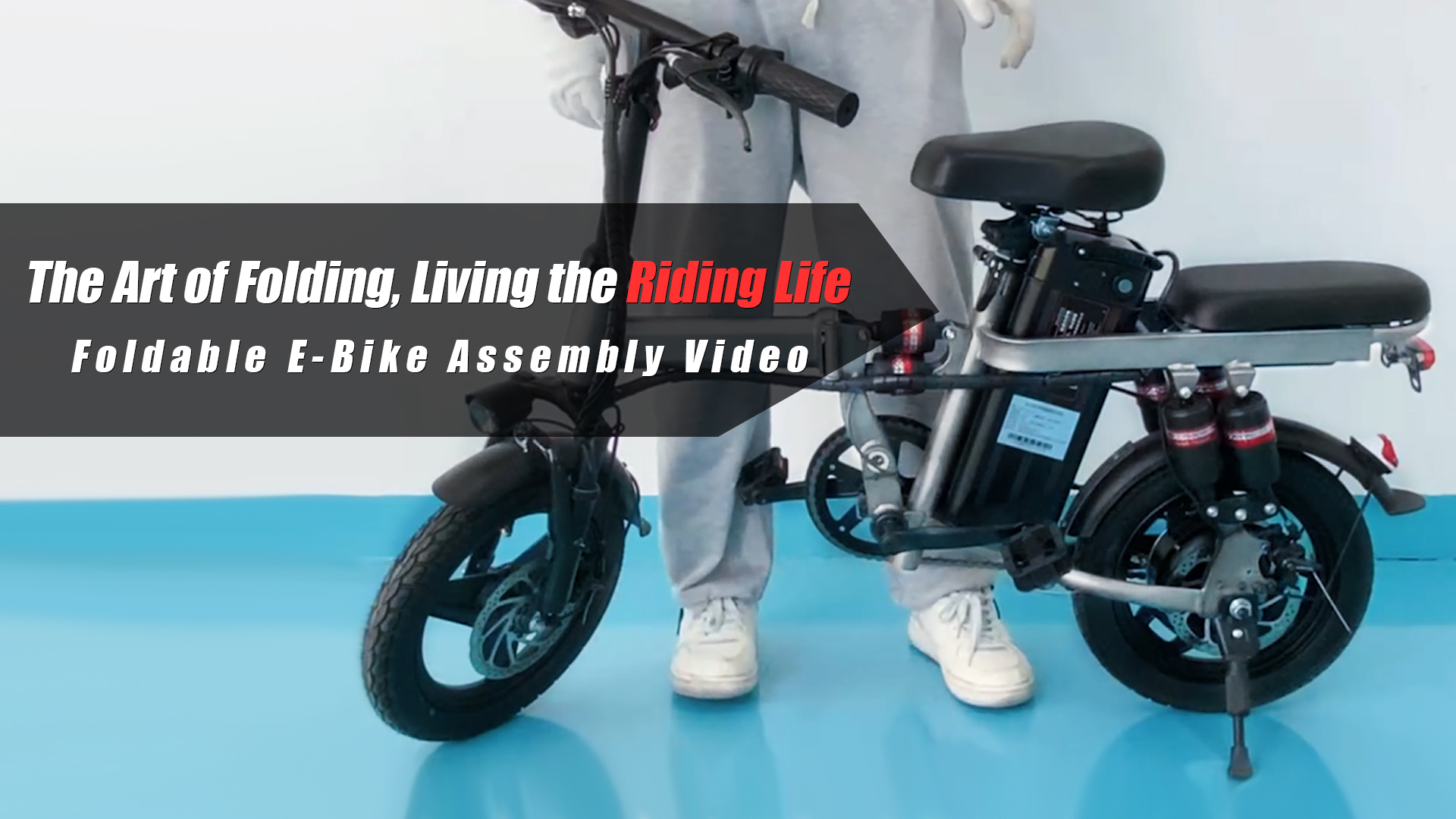 Watch F12 Electric Folding Bike Assembly and Functional Use Video on Amazon Live