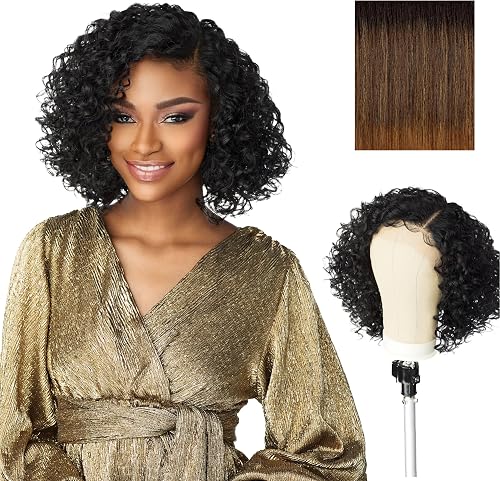 Sensationnel Butta Lace Wigs - Unit 4 Extra Wide 5 Inch Deep Parting Synthetic Preplucked Hairline Glueless Lacefront (T4/GOLDENBROWN)