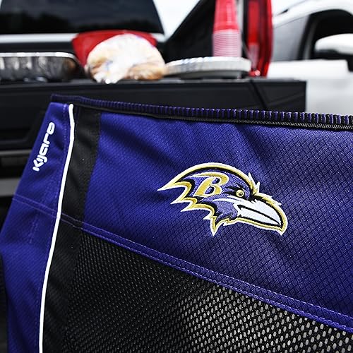 Miniatura 7 de Kijaro Silla plegable para ventilador deportivo, 26 pulgadas de largo x 35.5 pulgadas de ancho x 37 pulgadas de alto, Baltimore Ravens