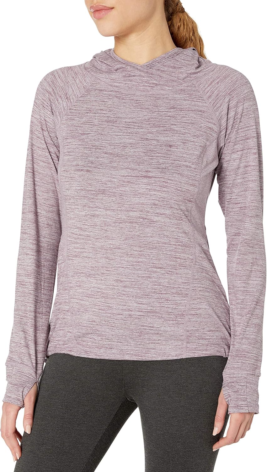 Danskin Women's Crossover Neck Pullover Hoodie