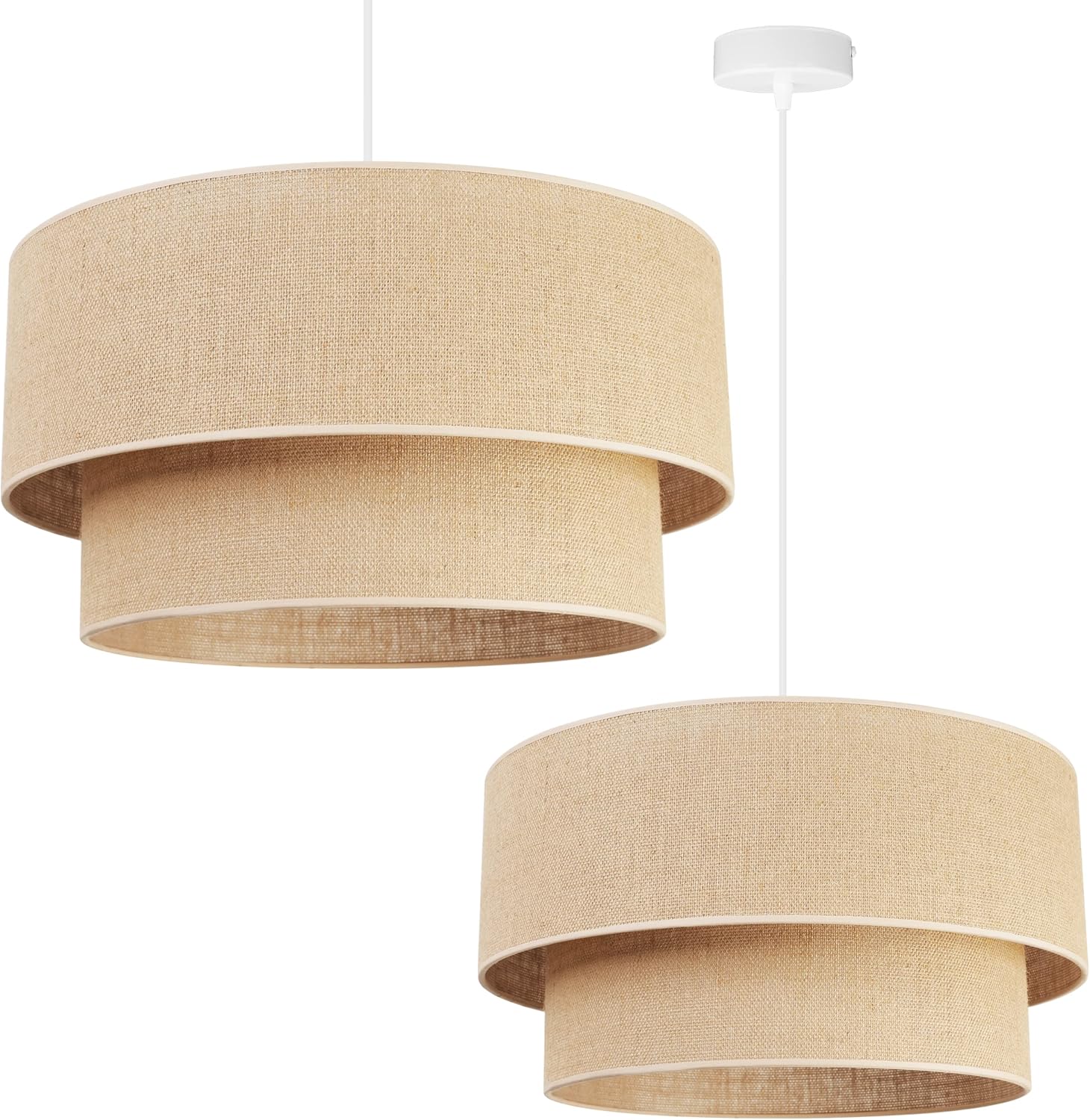 Light-Home Juta Abat Jour Suspension Luminaire Lustre - Moderne Abat ...