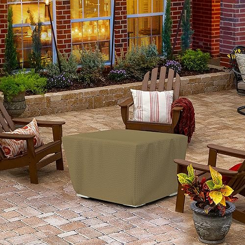 Miniatura 6 de Covers & all Funda cuadrada para hoguera con elástico, tela transpirable Duro Pro no tejida de 160 GSM, impermeable, resistente a los rayos UV y a