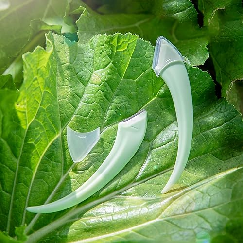 Miniatura 6 de Maquinilla de afeitar facial con baldo de seguridad, maquinilla de afeitar recta para depilación, 2 piezas para recortar cejas (morado)