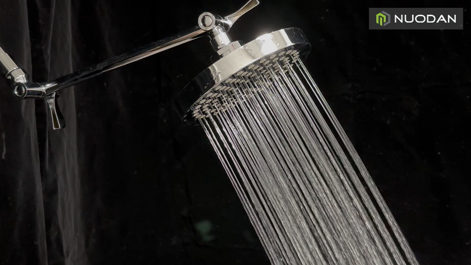 Nuodan High Pressure Rain Shower Head With 11'' Extension Ar - High Flow Rainfall Showerhead - View #4