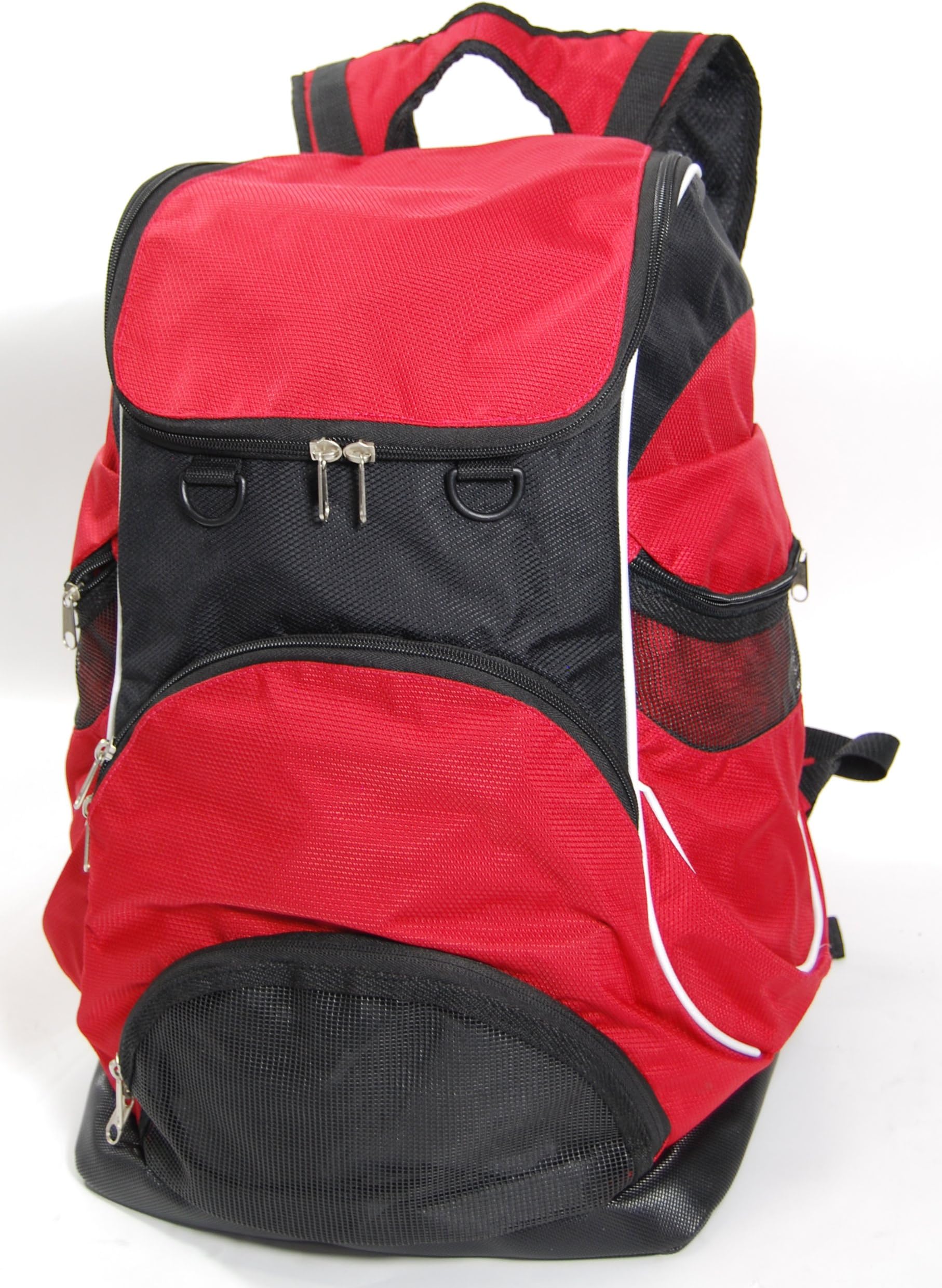 Elite Team Swimmer Backpack, Large Swimming Backpack with Pocket for Shoes/Wet Items - Red