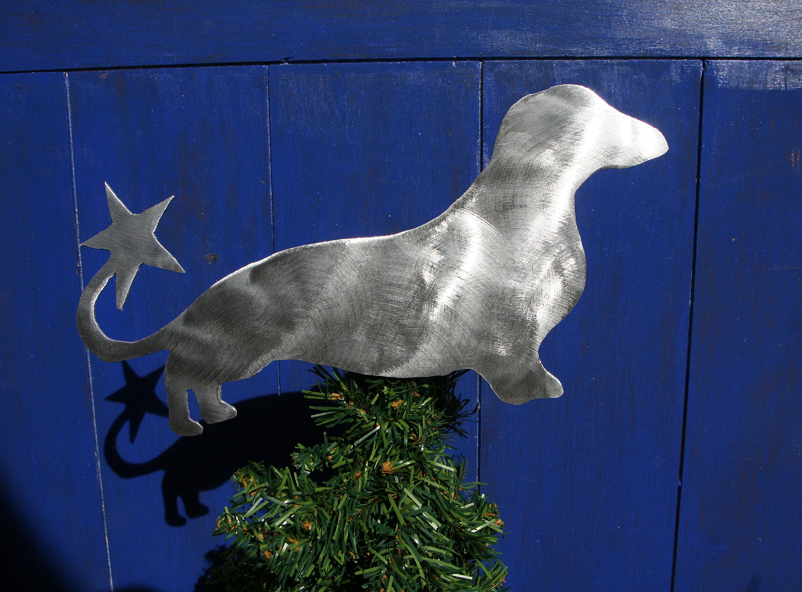 Dackel Weihnachtsbaumspitze mit Stern