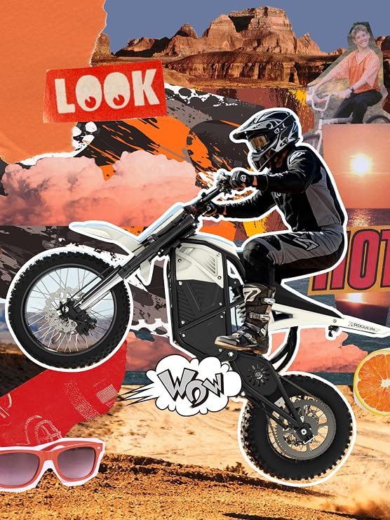 ESKUTE Electric Dirt Bike for Teens Adults, Mid-Drive Motor 3500W Peak, Electric Motorcycle 48V23Ah Battery, 53-Mile Range, 38-46mph, Hydraulic Nitrogen Dual Shock Absorbers
