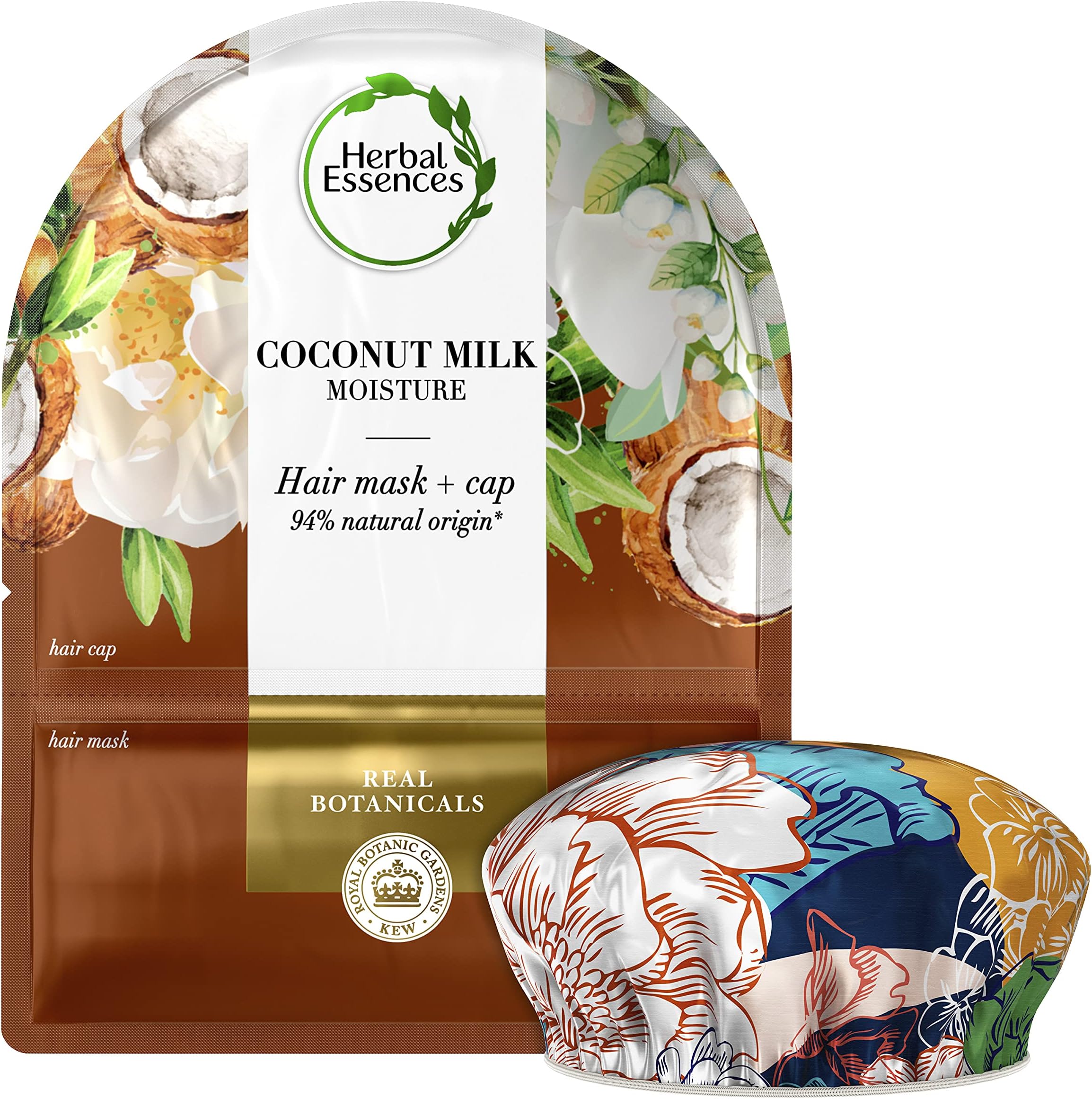 Herbal Essences Sulfate Free Deep Moisturizing Hair Mask & Cap With Coconut Milk, 20Ml