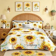 Colorful Tie-Dye Quilts Queen Size,Kids Bedding with 2 Pillowcases.