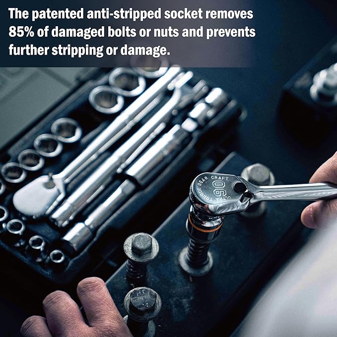 Juego de Sockets KESI 19 Piezas, Llave 3/8", 90T, Acero Cromo Vanadio miniatura 3