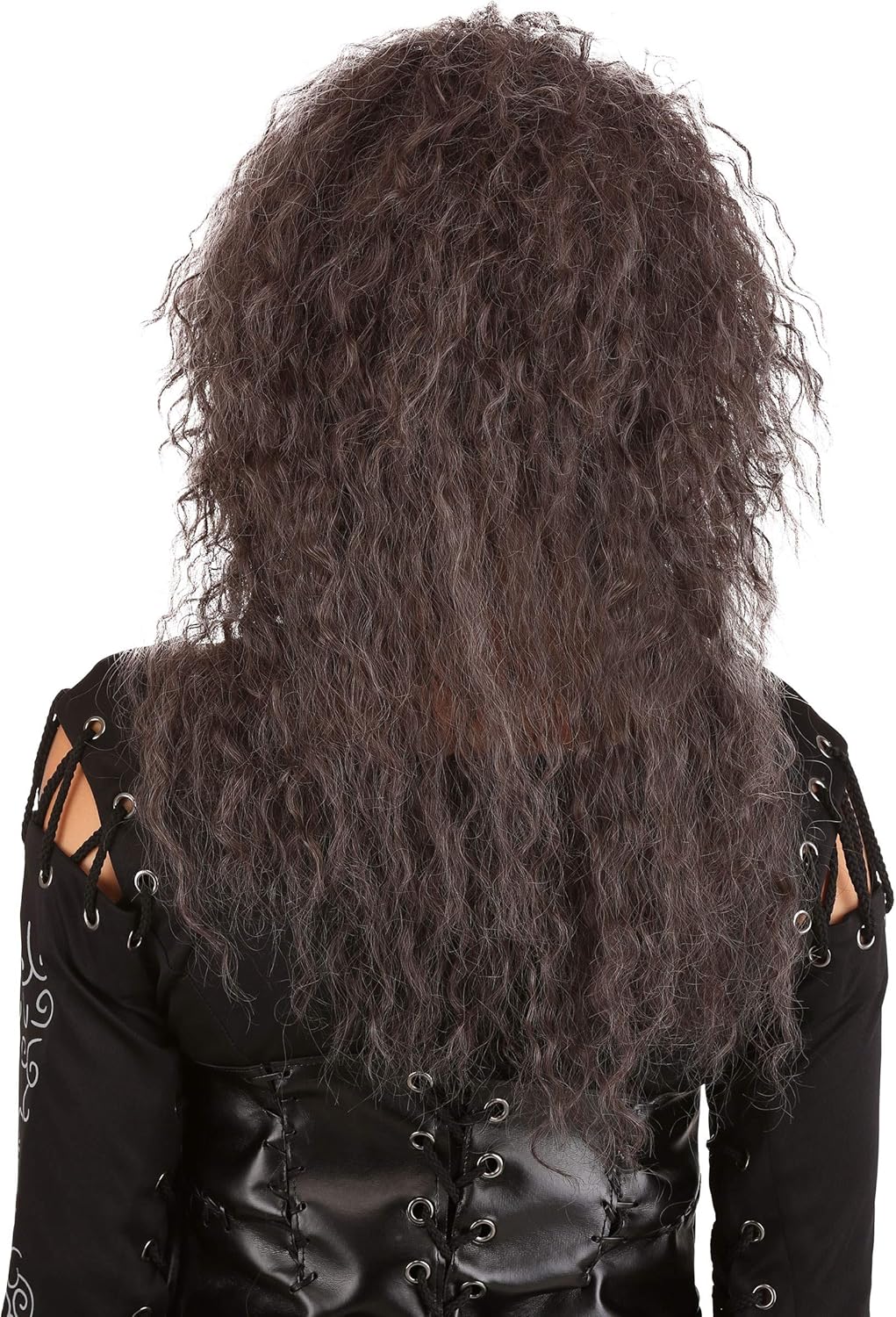 Women's Tricky Witch Wig for Halloween Costume - Synthetic Hair Mesh Cap with Elastic Edge - Accessories - Image 3