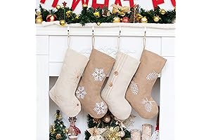 GEX Rustic Christmas Stockings Set of 4