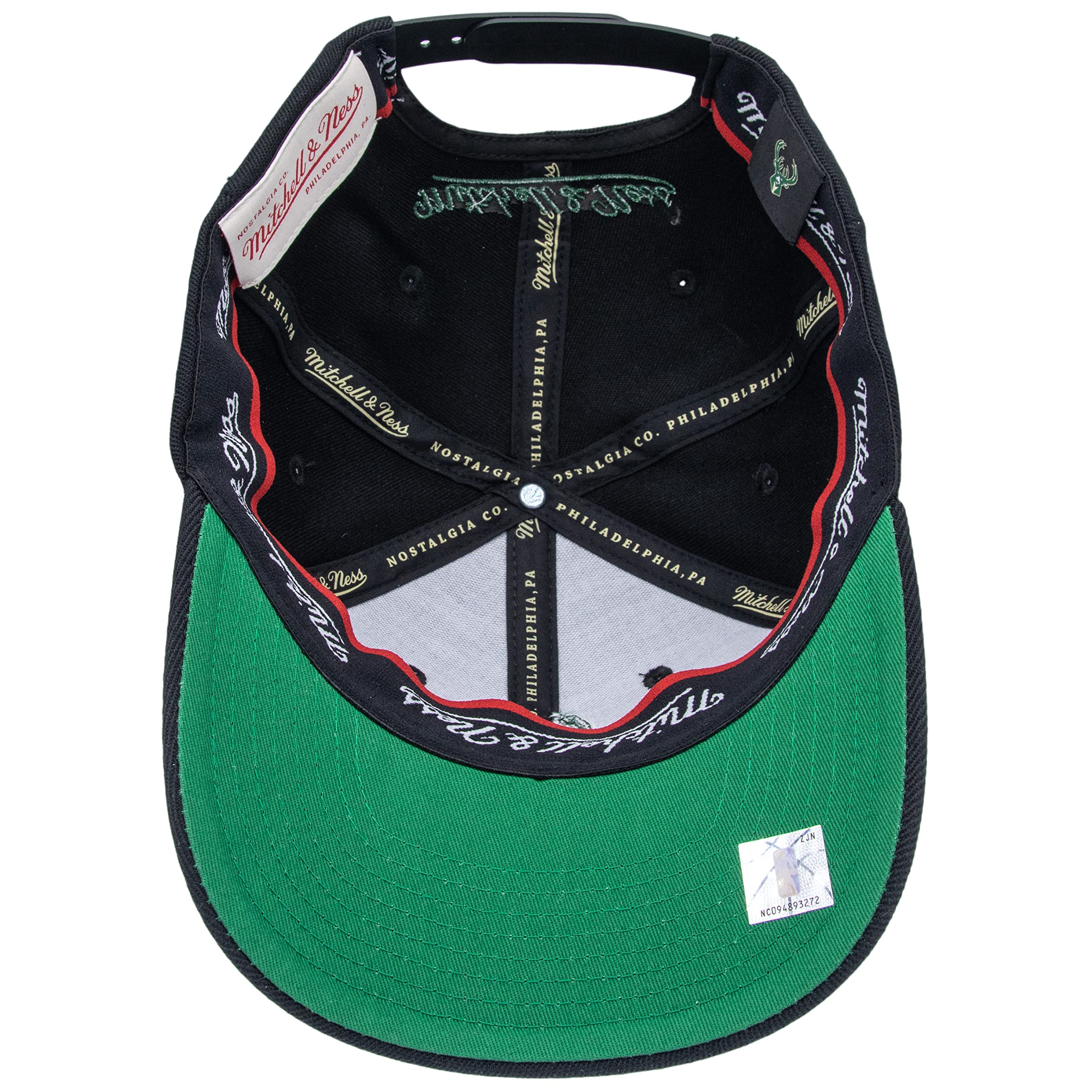Mitchell & Ness NBA Team Logo High Crown Snapback, Black