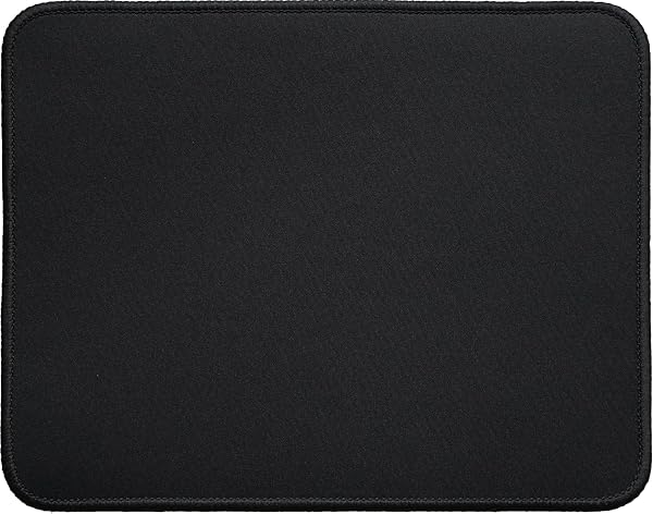 Silent Monsters Mouse Mat Small 10 x 8 inches / 25 x 20 cm, black Mouse Pad, Stitched Edges, washable & rollable Mouse Pad, Gaming Home Office Mousemat, Mousepad non-slip & quiet, Desk Mat - 1