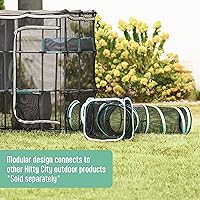 Vista 2 de Kitty City - Muebles y juegos de Catio para exteriores para gatos, túnel de dos vías