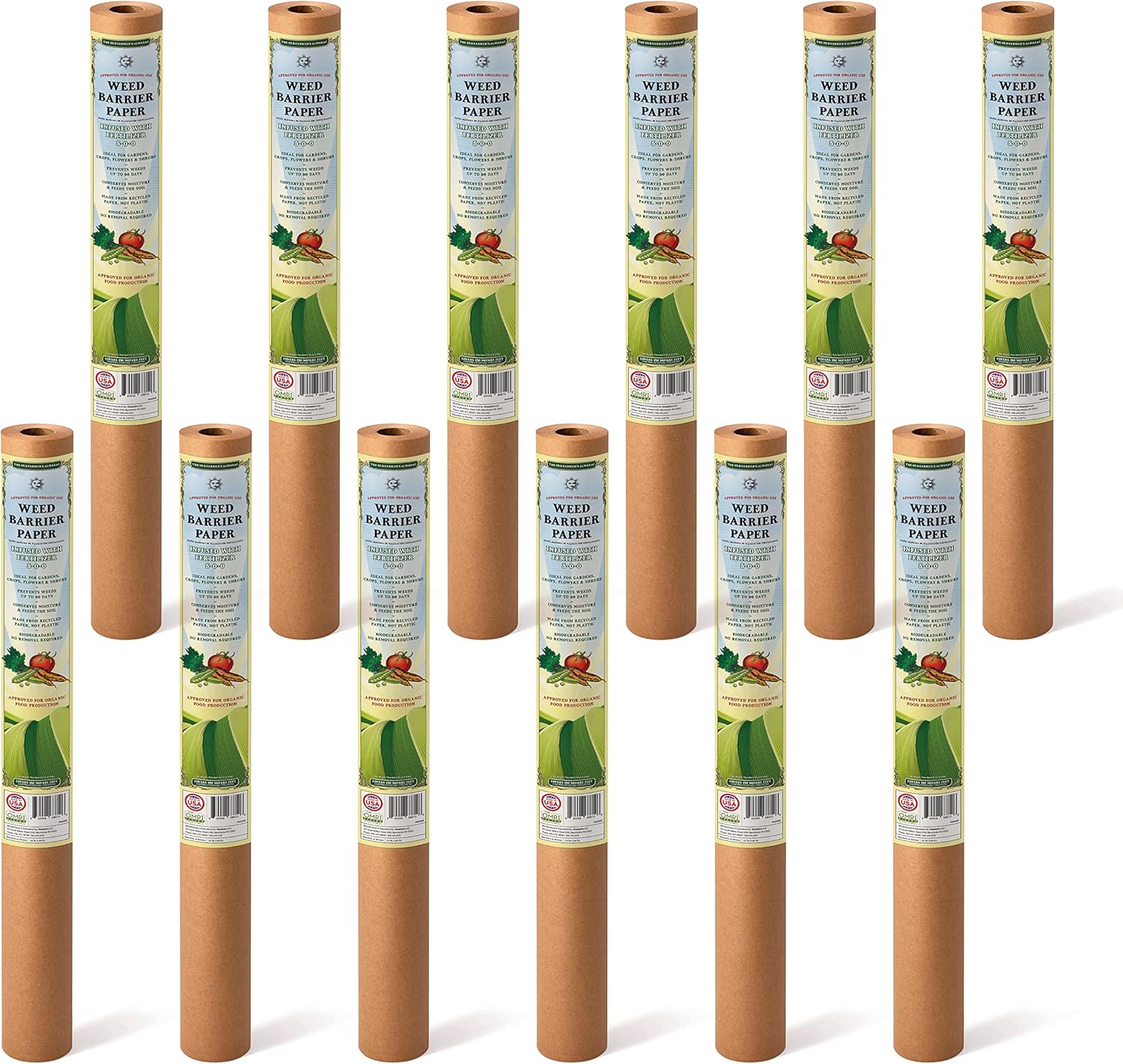 The Old Farmer's Almanac Organic Weed Barrier Paper with